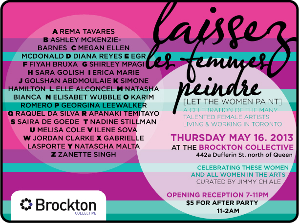 Brockton Presents: Laissez les Femmes Peindre - Let the Women Paint 