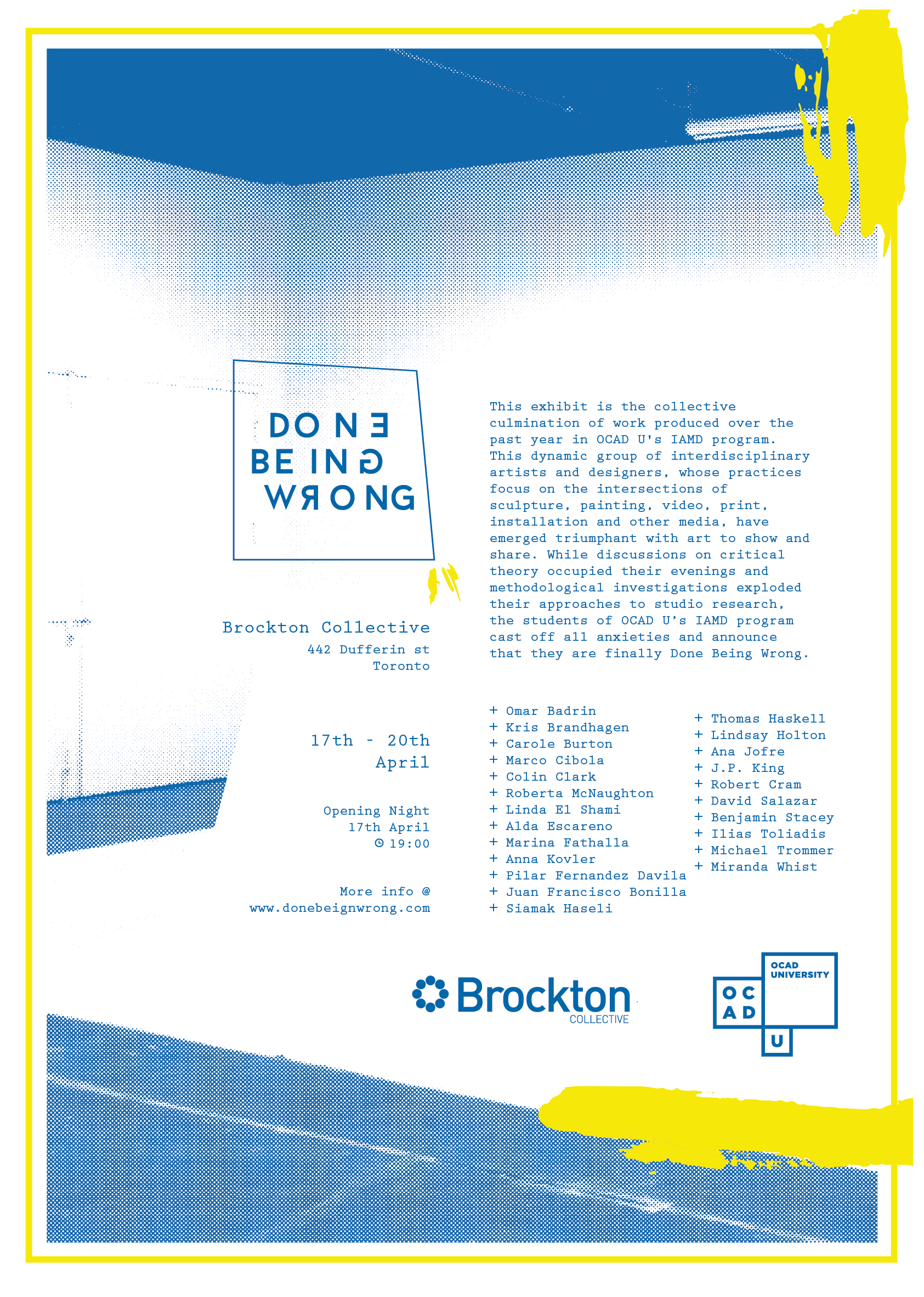Brockton Presents: Done Being Wrong